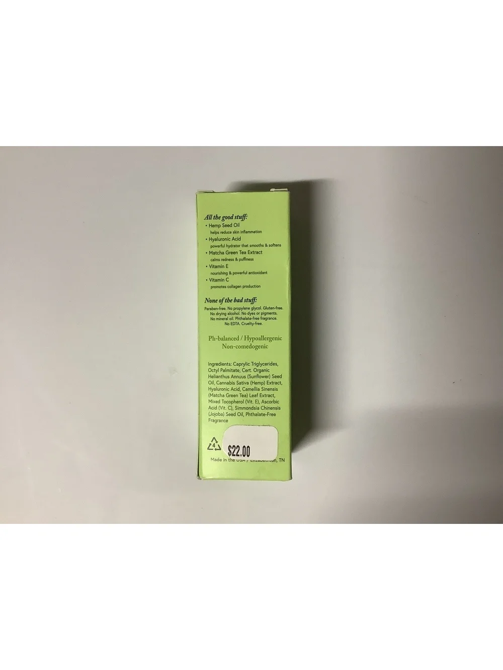 The Naked Bee CBD Face Serum 300mg with Hemp Seed Oil 1 fl oz